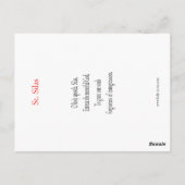 Saint Silas Prayer-kaart Briefkaart (Achterkant)