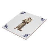 Saint St Joseph & Chiltd Jesus Religious Tegeltje (Zijkant)