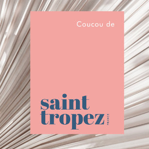 Saint St. Tropez Frankrijk moderne vakantie Briefkaart