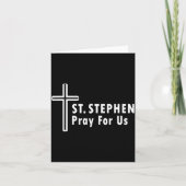 Saint Stephen Pray For Us Protor Confirmations Kaart (Voorkant)