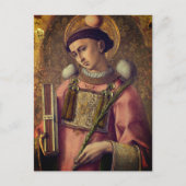 Saint Stephen (van Carlo Crivelli, 1476) Briefkaart (Voorkant)