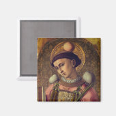Saint Stephen (van Carlo Crivelli, 1476) Magneet (Voorkant / Achterkant)