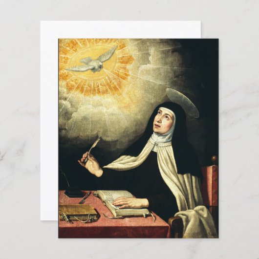 Saint Teresa van Avila (Voorkant / Achterkant)