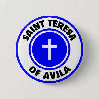 Saint Teresa van Avila Ronde Button 5,7 Cm