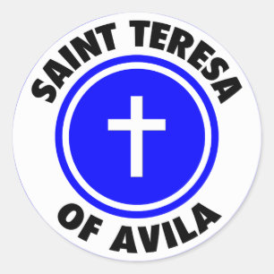 Saint Teresa van Avila Ronde Sticker