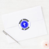Saint Teresa van Avila Ronde Sticker (Envelop)