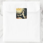 Saint Teresa van Avila Vierkante Sticker (Tas)