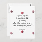 Saint Therese Quote Briefkaart (Voorkant / Achterkant)