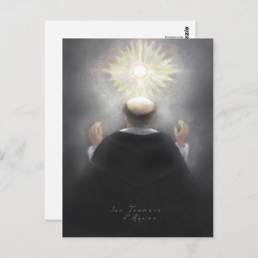 Saint Thomas Aquinas Briefkaart (Voorkant / Achterkant)