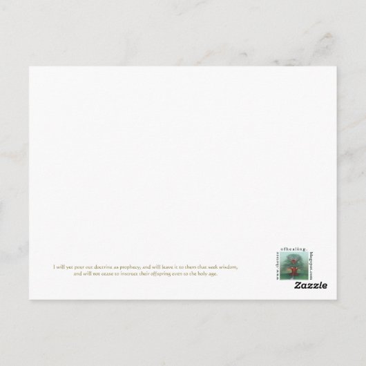 Saint Thomas Aquinas Briefkaart (Achterkant)