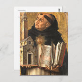 Saint Thomas Aquinas Briefkaart (Voorkant / Achterkant)