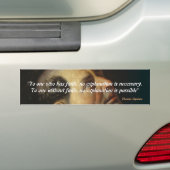 Saint Thomas Aquinas citaat over geloof Bumpersticker (Op auto)