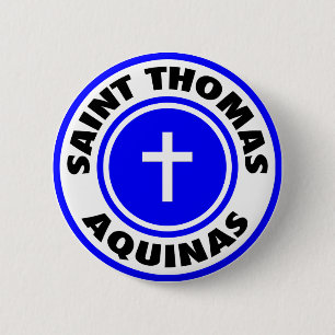 Saint Thomas Aquinas Ronde Button 5,7 Cm