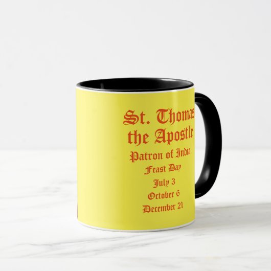 Saint Thomas la tasse d'Apostle* (Devant droit)