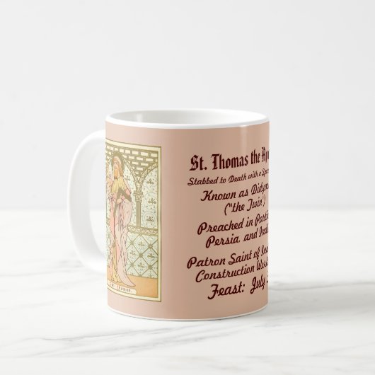 Saint Thomas l'Apôtre (RLS 18) Café Mug 2a (Devant gauche)