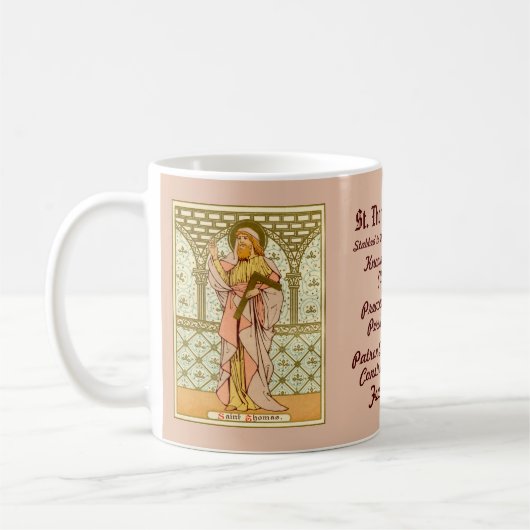 Saint Thomas l'Apôtre (RLS 18) Café Mug 2a (Gauche)