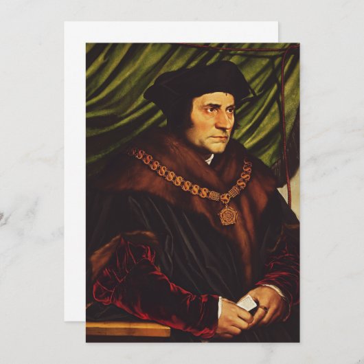 Saint Thomas More Bedankkaart (Voorkant / Achterkant)