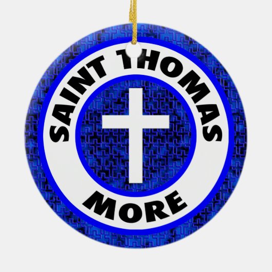 Saint Thomas More Keramisch Ornament (Achterkant)