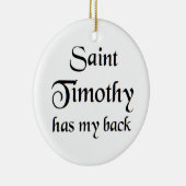 saint timothy coffee mug keramisch ornament (Rechts)