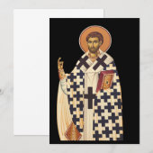 Saint Timothy de eerste Christelijke bisschop van  Kaart (Voorkant / Achterkant)