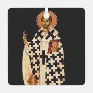 Saint Timothy de eerste Christelijke bisschop van Metalen Ornament