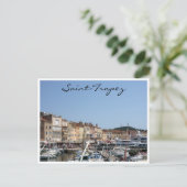 saint-tropez-boten briefkaart (Staand voorkant)