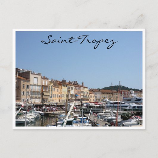 saint-tropez-boten briefkaart (Voorkant)