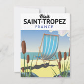 Saint-Tropez Frankrijk reisposter (Voorkant)