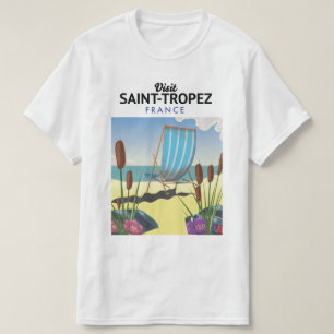 Saint-Tropez Frankrijk reisposter T-shirt