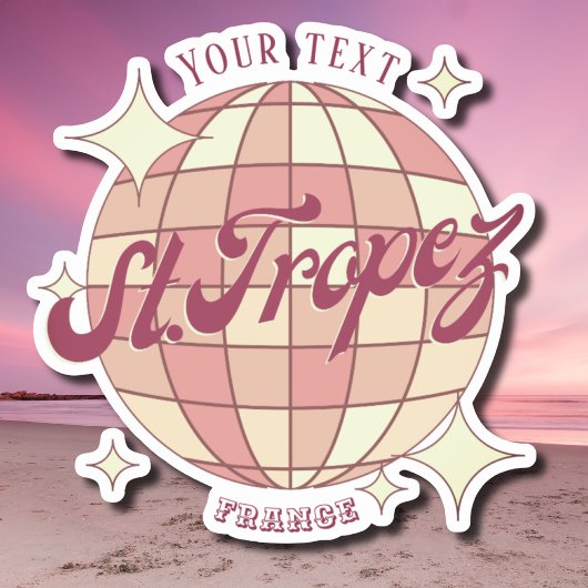 Saint Tropez Frankrijk vakantie decor accessoire Sticker