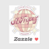 Saint Tropez Frankrijk vakantie decor accessoire Sticker (Vel)