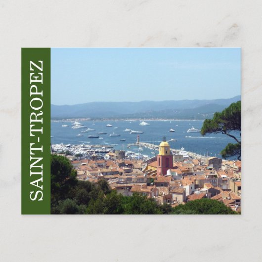 saint tropez green briefkaart (Voorkant)