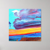 Saint-Tropez Skies Canvas Afdruk (Voorkant)