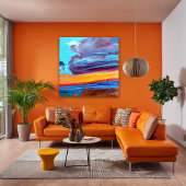 Saint-Tropez Skies Canvas Afdruk