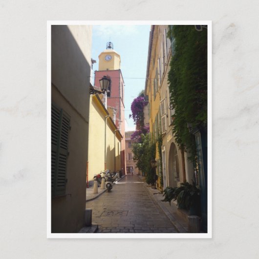 saint tropez street briefkaart (Voorkant)