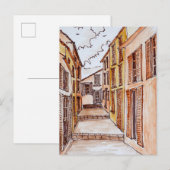 Saint-Tropez Streets | Frans Riviera, Frankrijk Briefkaart (Voorkant / Achterkant)