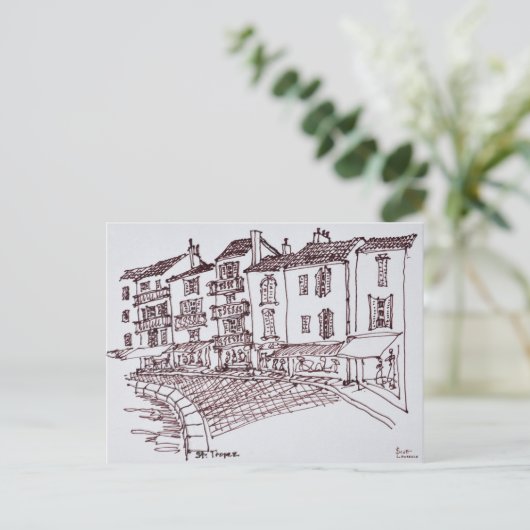 Saint-Tropez Waterfront | Saint-Tropez, Frankrijk Briefkaart (Staand voorkant)