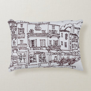 Saint-Tropez winkels   Franse Rivièra, Frankrijk Decoratief Kussen