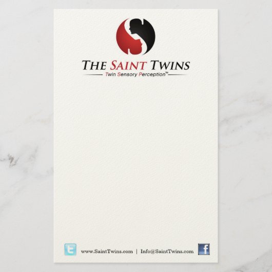 Saint Twins-notebook Briefpapier (Voorkant)