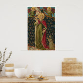 Saint Ursula - Benozzo Gozzoli Fine Art Poster (Keuken)
