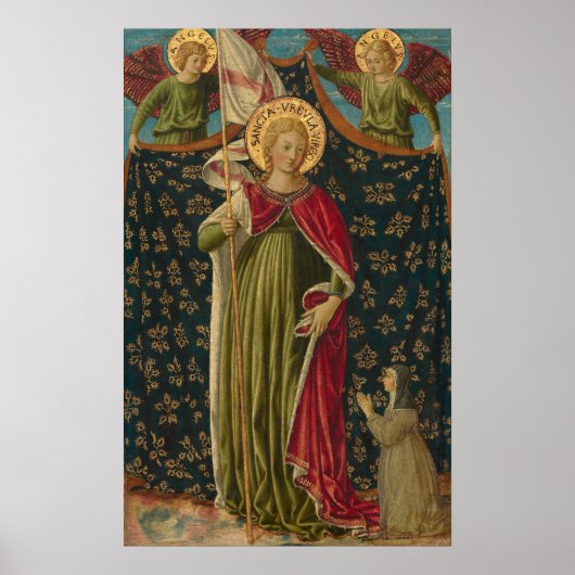 Saint Ursula - Benozzo Gozzoli Fine Art Poster (Voorkant)