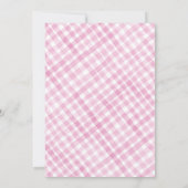 Saint Vache 1er anniversaire Invitation avec l'art (Dos)