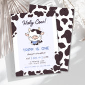 Saint Vache Blue Boy Invitation Anniversaire