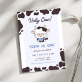 Saint Vache Blue Boy Invitation Anniversaire