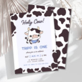 Saint Vache Blue Boy Invitation Anniversaire