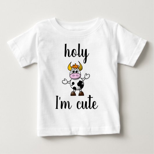 Saint-Vache Je suis mignon T-shirt bébé (Devant)