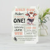 Saint-Vache Pays Anniversaire Fête Invitation (Debout devant)