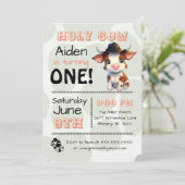 Saint-Vache Pays Anniversaire Fête Invitation (Debout devant)