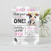 Saint-Vache Pays Anniversaire Fête Invitation (Debout devant)