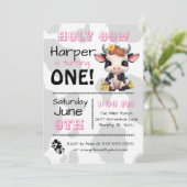 Saint-Vache Pays Anniversaire Fête Invitation (Debout devant)